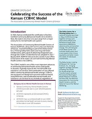 Thumbnail Celebrating the Success of the Kansas CCBHC Model
