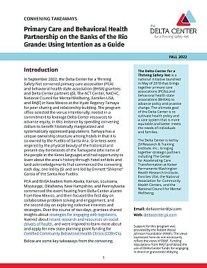 Primary Care and Behavioral Health Partnership on the Banks of the Rio Grande: Using Intention as a Guide thumbnail