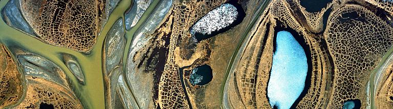 river delta from above
