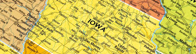 Iowa map