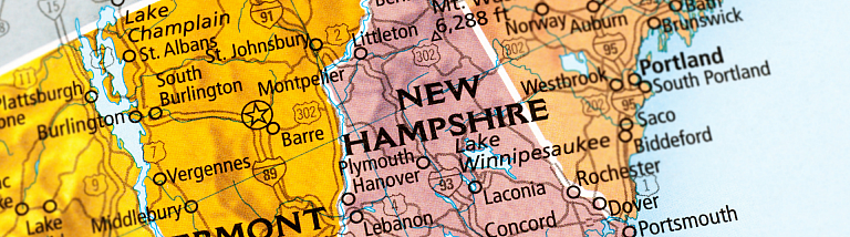 New Hampshire map