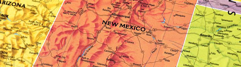 New Mexico map