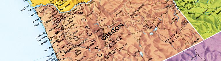 Oregon map
