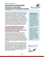 Key Lessons on Meaningful Consumer and Family Engagement from North Carolina